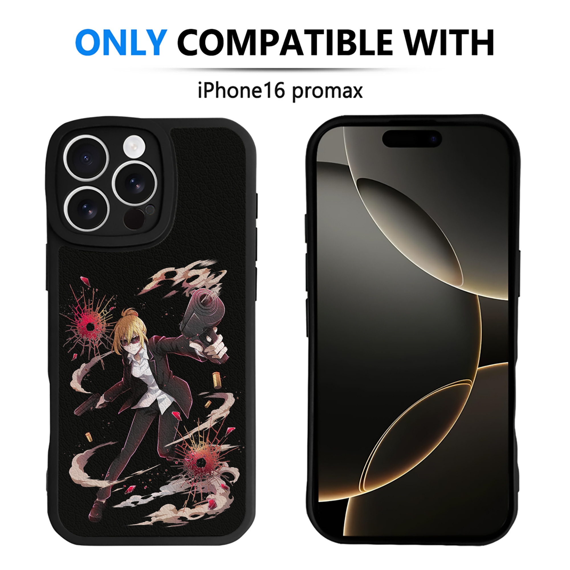 （画像用） 文豪ストレイドッグス Bungo Stray Dogs 【iPhone 16シリーズ対応】シリコンスマホケース（レザー調） 材質：シリコン